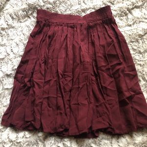 Brandy Melville Maroon Skirt